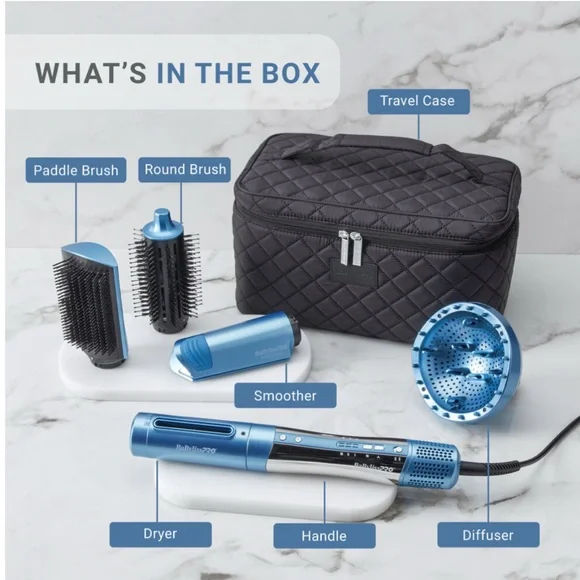 BaBylissPRO Nano Titanium StyleSwitch Ionic Multi-Styler/Hairdryer w/Travel Case - Picture 1 of 8